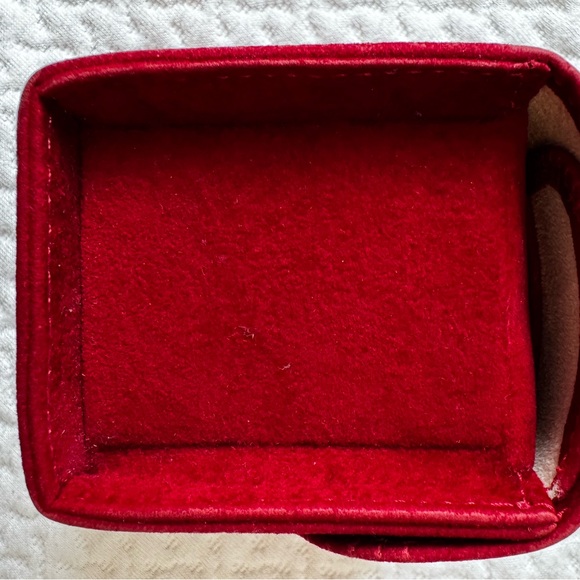 Cartier Red Suede Jewelry Box - Picture 6 of 6
